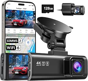 REDTIGER F7NP 4K Dash Cam Front Rear, STARVIS 2 Sensor, Free Card Included