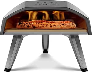 Ooni Koda 12 Gas Pizza Oven – 12" Propane Powered Outdoor Oven with 28 mBar Regulator and Gas Hose, Gas powered Portable Pizza Oven