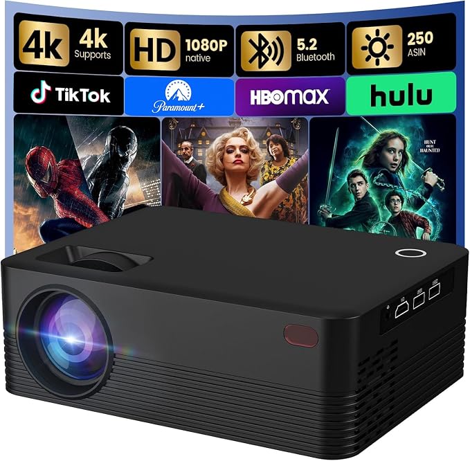 ONOAYO Outdoor-Projector-4K with AI Auto Focus,50WDolby Audio