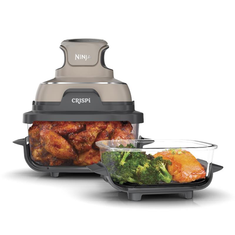 Ninja Crispi Glass Air Fryer, 4-in-1, Stone, FN101ST